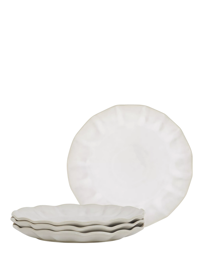 Neptune Sennen stoneware dinner plate 28cm white (British brand)