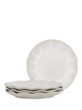 Neptune Sennen stoneware side plate 22cm white, imported from the UK
