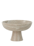 Neptune Malborough footed marble bowl 28cm natural, UK version