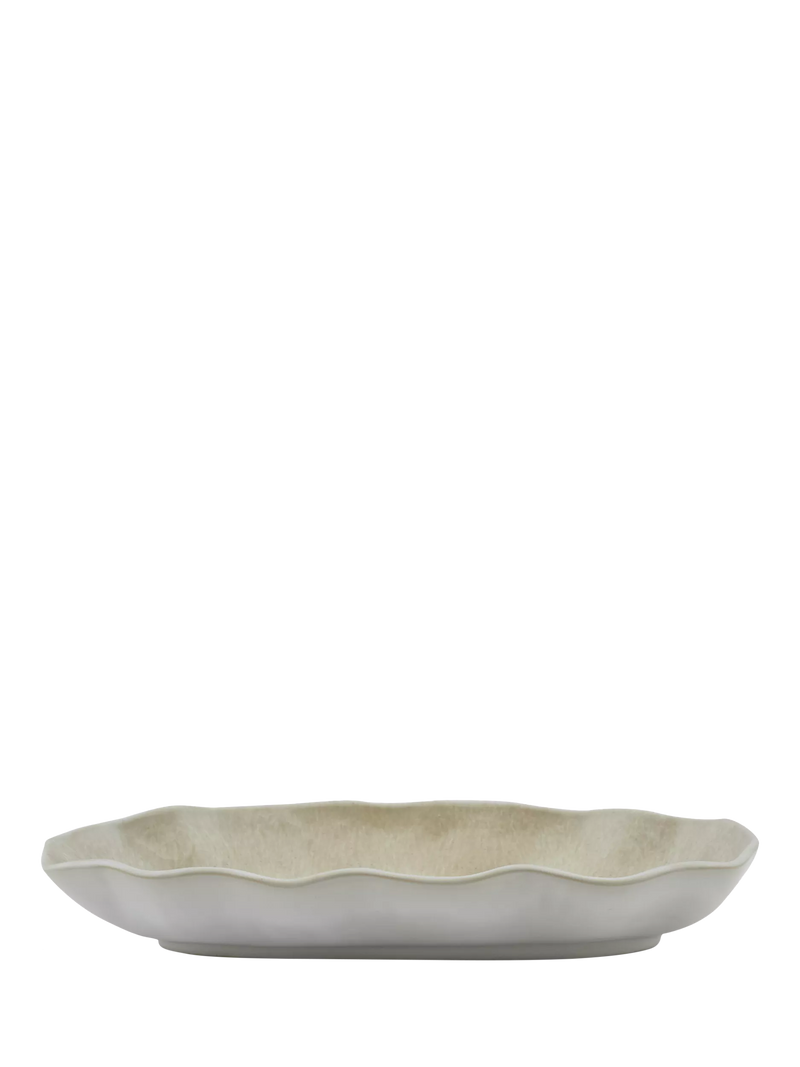 Neptune stoneware bread platter white 24cm, imported from the UK
