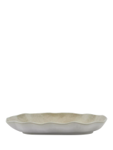John Lewis Neptune Sennen Stoneware Oblong Bread Platter, White, 24cm- Buy online at McGrocer