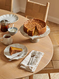 Neptune marble cake stand 30cm hand-carved solid marble, UK version