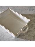 Neptune Bramley large rectangular stoneware baking dish white, UK version