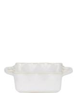 John Lewis Neptune Bramley Small Square Stoneware Baking Dish, White- Buy online at McGrocer