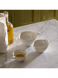 Neptune stoneware pouring cups white set of 3, UK version