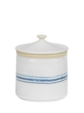 Neptune Melbury small stoneware storage jar natural navy, UK version