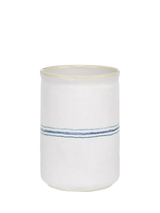 John Lewis Neptune Melbury Stoneware Utensil Pot Natural/Navy- Buy online at McGrocer