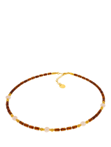 John Lewis Be-Jewelled Baltic Natural Elements Beaded Necklace Gold/Cognac 48cm- Buy online at McGrocer