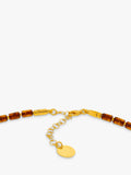Be-Jewelled gold and cognac necklace 48cm, UK version