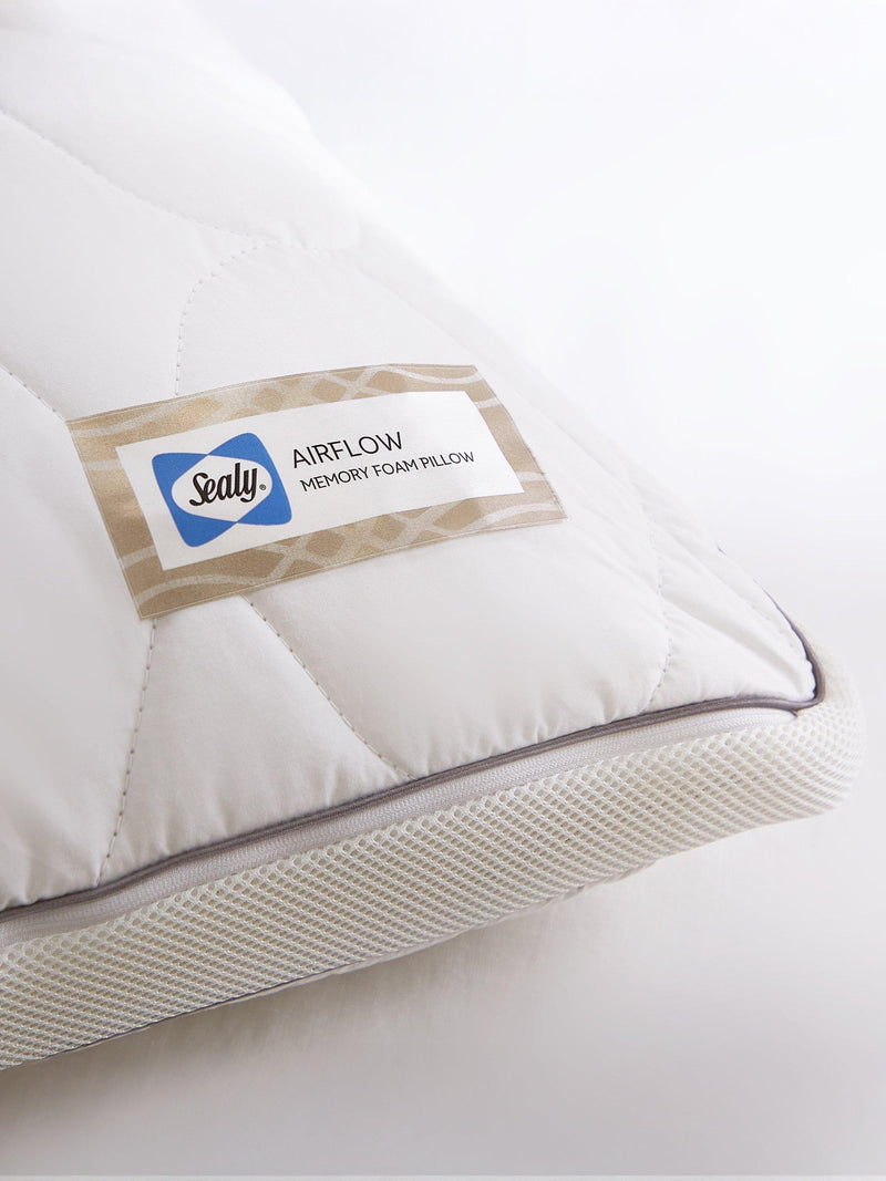 Sealy Airflow memory foam standard pillow pair, UK version
