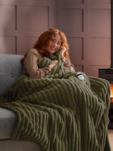 John Lewis Silentnight Faux Fur Heated Throw 120 x 160cm- Buy online at McGrocer