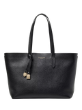Aspinal of London East West leather tote bag black - British product