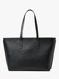 Aspinal of London East West leather tote bag black - British product