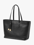 Aspinal of London East West leather tote bag black - British product