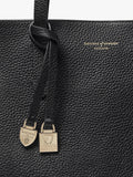 Aspinal of London East West leather tote bag black - British product