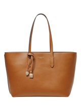 John Lewis Aspinal of London East West Leather Tote Bag, Tan- Buy online at McGrocer