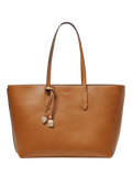 Aspinal of London East West Leather Tote Bag in Tan - British product