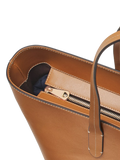 Aspinal of London East West Leather Tote Bag in Tan - British product