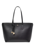 Aspinal of London leather tote bag black - British product