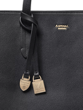 Aspinal of London leather tote bag black - British product