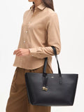 Aspinal of London leather tote bag black - British product
