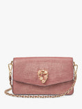 Aspinal of London Eliza leather clutch bag in Cassis (British brand)