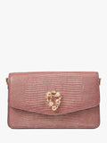 Aspinal of London Eliza leather clutch bag in Cassis (British brand)