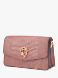Aspinal of London Eliza leather clutch bag in Cassis (British brand)