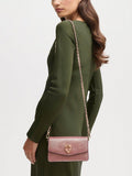 Aspinal of London Eliza leather clutch bag in Cassis (British brand)