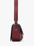 Aspinal of London crossbody bag burgundy woven leather, imported from the UK
