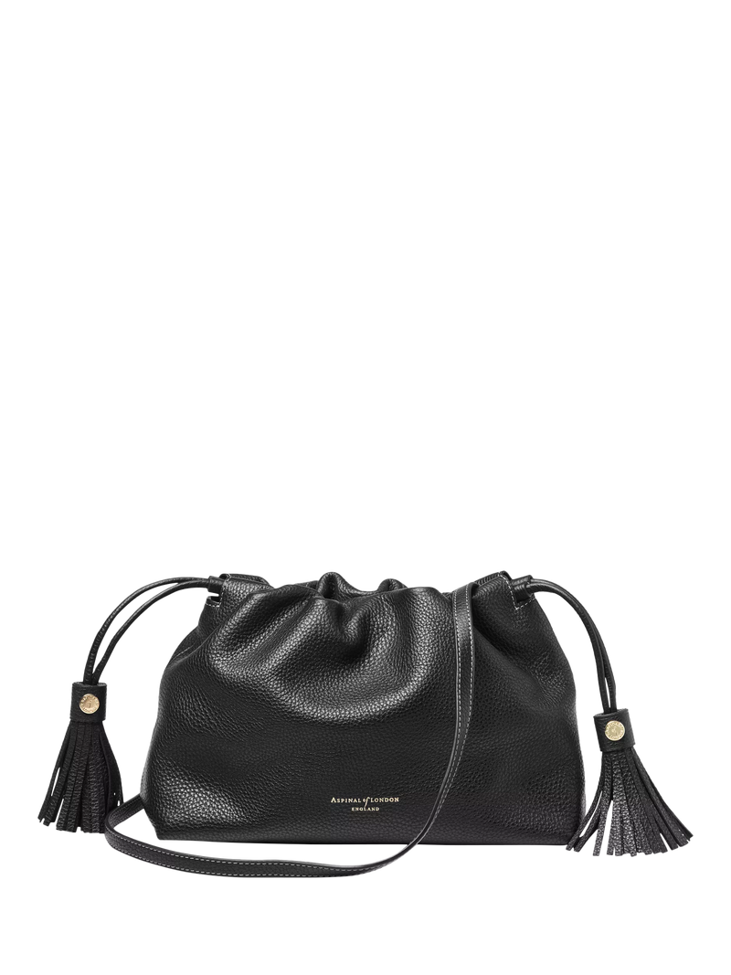 Aspinal of London Soho pebble leather large crossbody pouch - British product