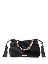 John Lewis Aspinal of London Amelia Velvet Evening Bag, Black- Buy online at McGrocer