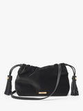 Aspinal of London Amelia black velvet evening bag, imported from the UK