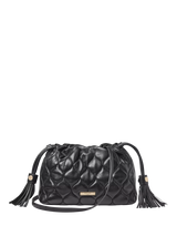 John Lewis Aspinal of London Amelia Quilted Leather Evening Bag, Black- Buy online at McGrocer