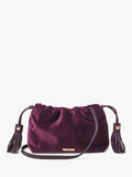 Aspinal of London Cassis velvet evening bag, imported from the UK