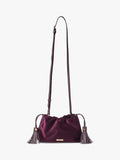 Aspinal of London Cassis velvet evening bag, imported from the UK