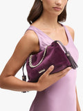 Aspinal of London Cassis velvet evening bag, imported from the UK