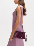 Aspinal of London Cassis velvet evening bag, imported from the UK