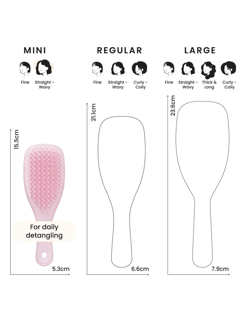 Tangle Teezer mini detangler hair brush millennial pink - British product