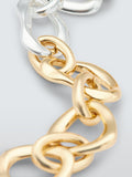 John Lewis mixed plate irregular link bracelet 17cm, imported from the UK