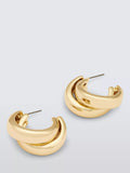 John Lewis double overlapped hoop earrings - British product