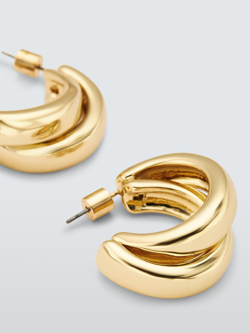 John Lewis double overlapped hoop earrings - British product