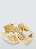 John Lewis diamante wavy hoop earrings (British brand)