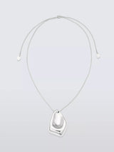John Lewis John Lewis Irregular Teardrop Pendant Necklace, Silver, 41cm- Buy online at McGrocer