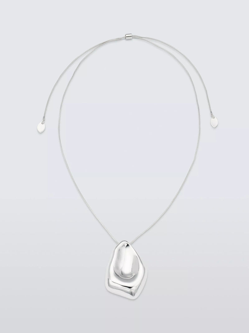 John Lewis silver teardrop pendant necklace 41cm, imported from the UK