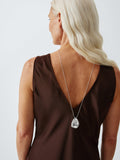 John Lewis silver teardrop pendant necklace 41cm, imported from the UK