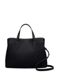 Radley Dukes Place black quilted grab bag, imported from the UK