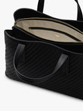 Radley Dukes Place black quilted grab bag, imported from the UK