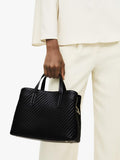 Radley Dukes Place black quilted grab bag, imported from the UK