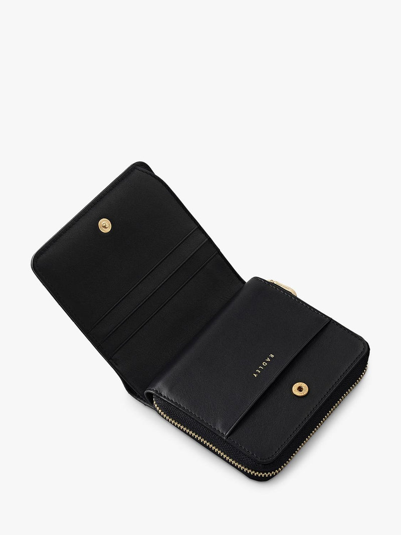 Radley Dukes Place medium black leather purse, imported from the UK